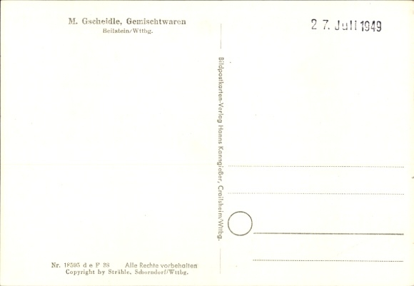 Ak Beilstein in Württemberg, Fliegeraufnahme