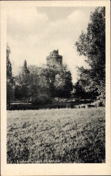 Postcard Lüchow in Wendland, official tower