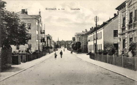 Postcard Simbach am Inn Lower Bavaria, Innstraße