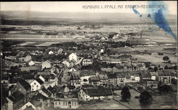 Postcard Homburg in the Palatinate Saarland, Erbach-Reiskirchen, landscape photograph