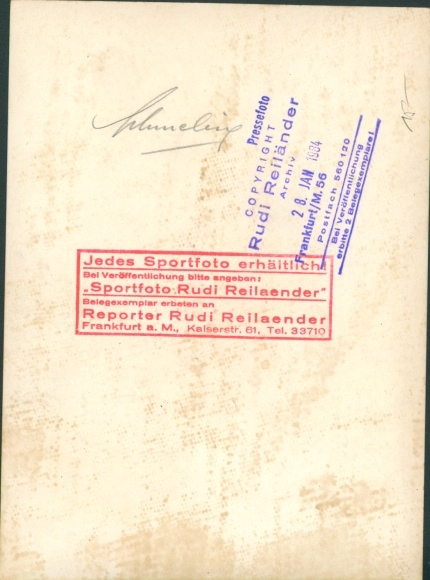 Photo boxer Max Schmeling