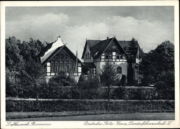 Postcard Bad Bevensen in Lower Saxony, German Red Cross State Leader School XI