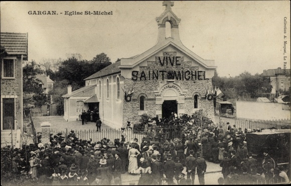 Ak Gargan Seine Saint Denis, Eglise Saint Michel