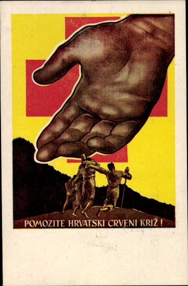 Artist Postcard Croatia, Croatian Red Cross