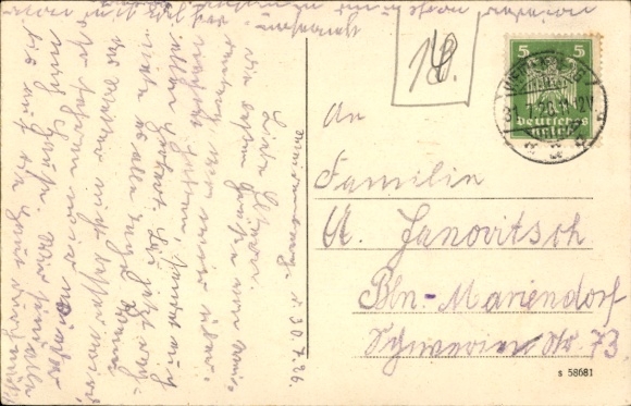 Postcard Weidenberg in Upper Franconia, partial view