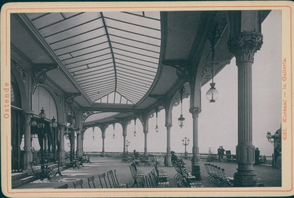 Cabinet photo Ostend West Flanders, Kursaal, La Gallerie