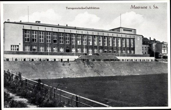 Ak Meerane in Sachsen, Turngemeinde Gaststätten