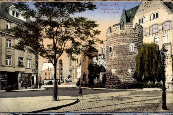 PC Bonn am Rhein, Bonn a. Rh., Rheinischer Hof, o. Franziskaner, city view