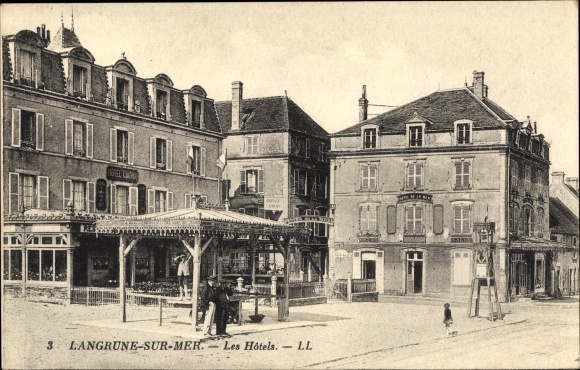 Ak Langrune sur Mer Calvados, Les Hotels