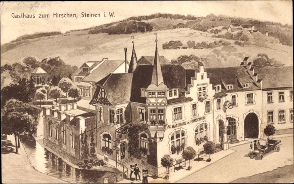Ak Steinen in het Westerwald, Gasthof zum Hirschen