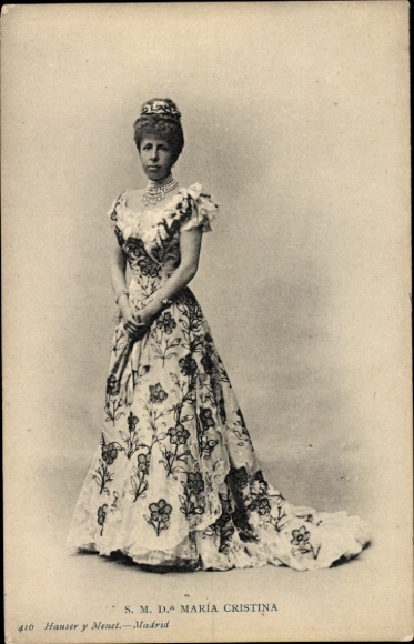 Ak Maria Christine von Österreich, Maria Cristina, Königin von Spanien