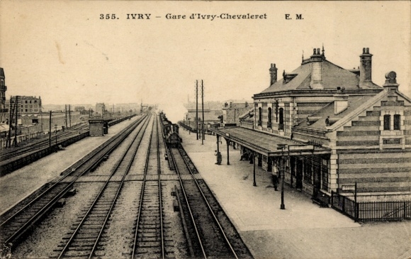 CPA Ivry sur Seine Val de Marne, Gare d'Ivry-Chevaleret
