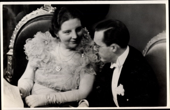 Ak Prinzessin Juliana der Niederlande, Prinz Bernhard, Dezember 1938