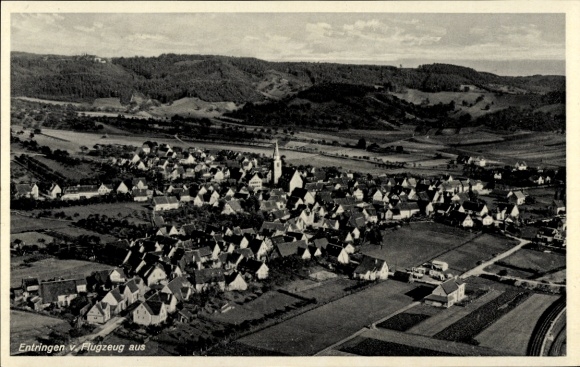 Ak Entringen Ammerbuch in Baden-Württemberg, Hohenentringen, luchtfoto