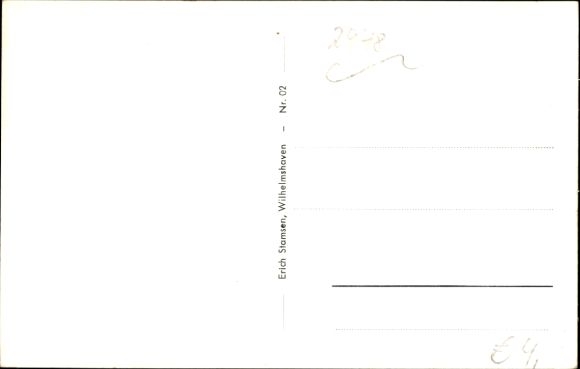 Postcard Sengwarden Wilhelmshaven in Lower Saxony, church, windmill, local part, cattle