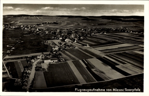 Ak Miesau in Saarpfalz, afstandsfoto, luchtfoto