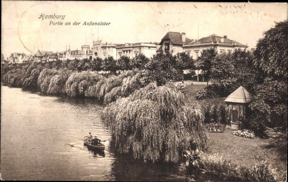 10 alte Ansichtskarten Hamburg, diverse Ansichten