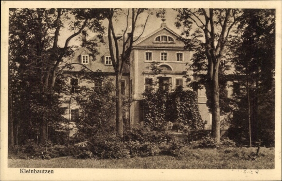 Ak Kleinbautzen Großdubrau Lausitz, am Gutshaus