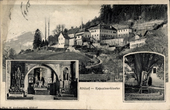 Ak Altdorf Kt Uri, Kapuzinerkloster, Altar