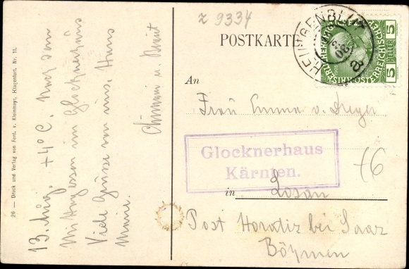 Artist PC Compton, Edward Theodore, Carinthia, Glocknerhaus and Grossglockner