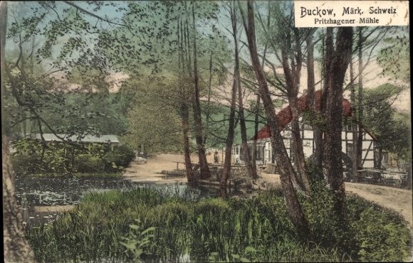 Ak Buckow in der Märkischen Schweiz, Pritzhagener Mühle
