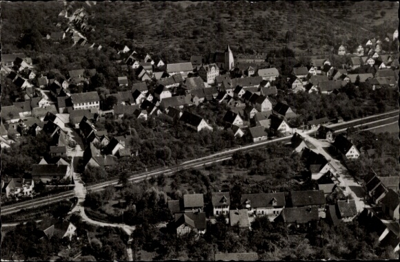 Ak Oberboihingen in Württemberg, Fliegeraufnahme