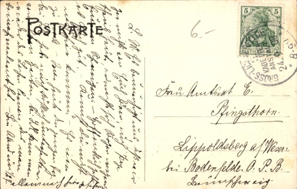 Postcard Berlin Steglitz Groß Lichterfelde, Rother Stift