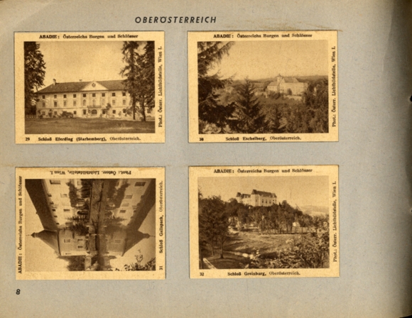 Austria&#39;s castles and palaces I collective picture album Abadie cigarette paper, cigarette tube factory