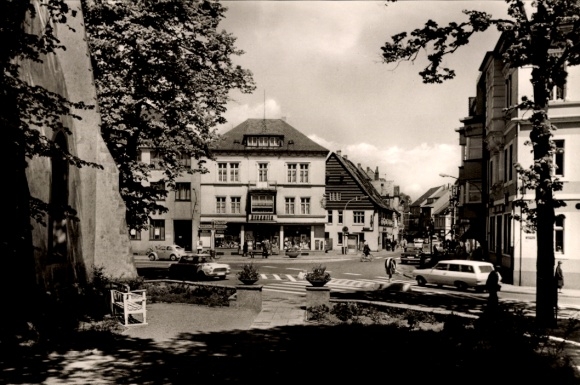 Ak Lage in Lippe, stadscentrum, Bergstraße
