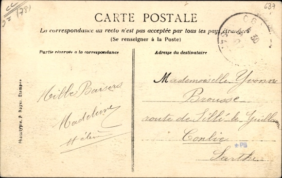 Postcard Rochefort en Yvelines, The Town Hall