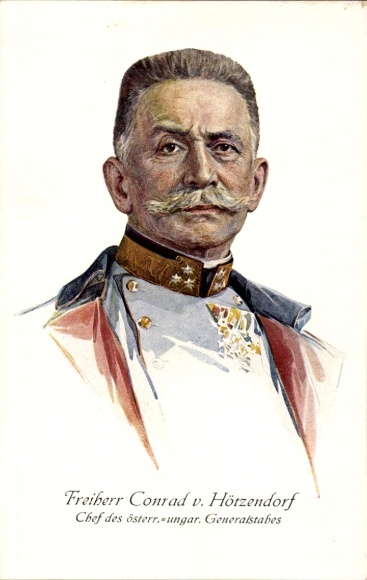 Artist Postcard Baron Conrad von Hötzendorf, Chief of the Austro-Hungarian General Staff