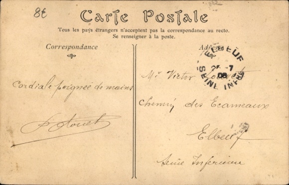 Postcard Yvetot Seine Maritime, Place de la Halle
