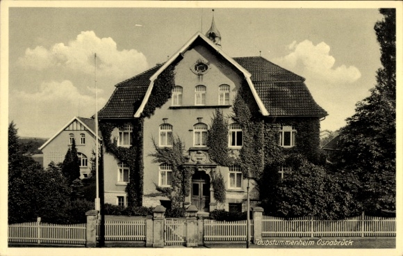 Postcard Osnabrück in Lower Saxony, Home for the Deaf and Mute