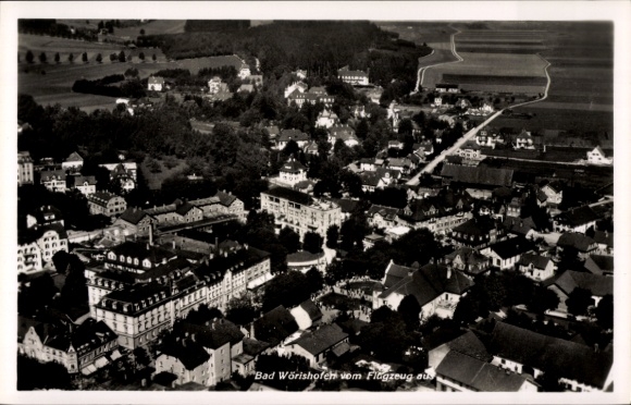 Postcard Bad Wörishofen in Unterallgäu, aerial photograph