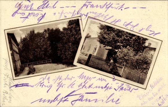 Postcard Friedrichshagen Plüschow Upahl in Mecklenburg, Pension