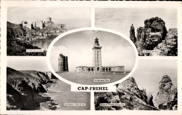 Postcard Cap Fréhel Côtes-d'Armor, Le Fort de la Latte, La Pointe extreme, Les Houles Cote du Jars