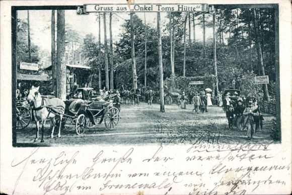 Postcard Berlin Zehlendorf, Uncle Tom's Cabin in Grunewald