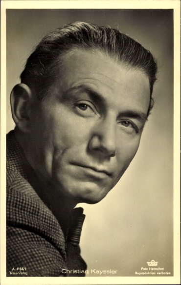 Postcard Actor Christian Kayssler, Portrait, Ross Verlag 3164/1