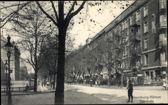 PC Hamburg Mitte Hamm, Ritterstrasse, street section, building