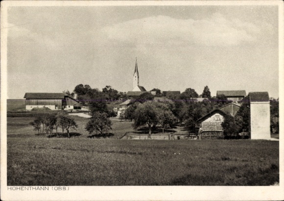 Postcard Hohenthann Tuntenhausen in Upper Bavaria, general view