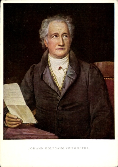 Künstler Ak Stieler, J. K., Dichter und Schriftsteller Johann Wolfgang von Goethe, Portrait