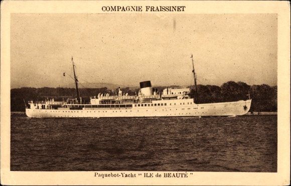 Ak Dampfer Ile de Beaute, Fraissinet Navigation Company