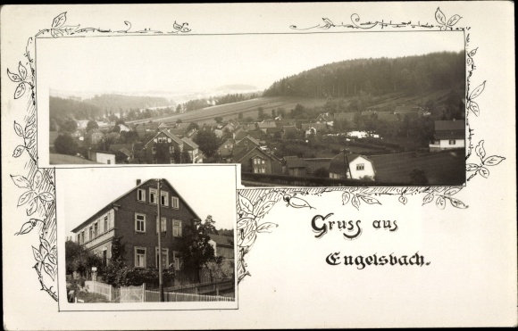 Ak Engelsbach Leinatal Thüringen, Ortsansichten