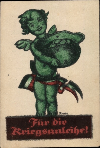 Artist PC for the war bond, angel, steel helmet