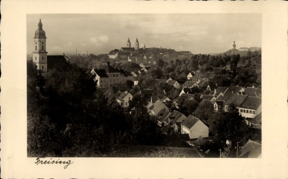 Ak Freising in Oberbayern, Gesamtansicht