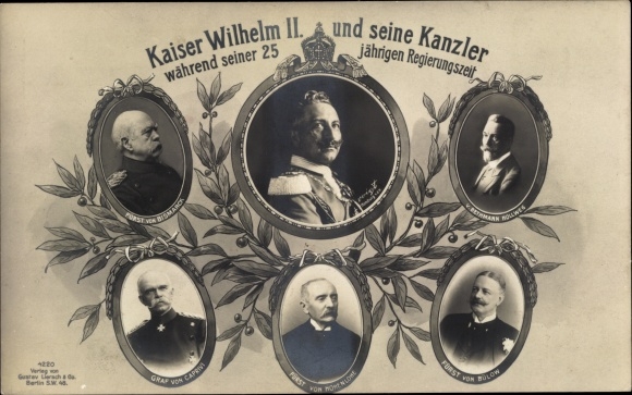 KP Kaiser Wilhelm II i jego kanclerze, portret