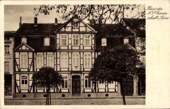 Postcard Peine in Lower Saxony, House of the NS Women's League