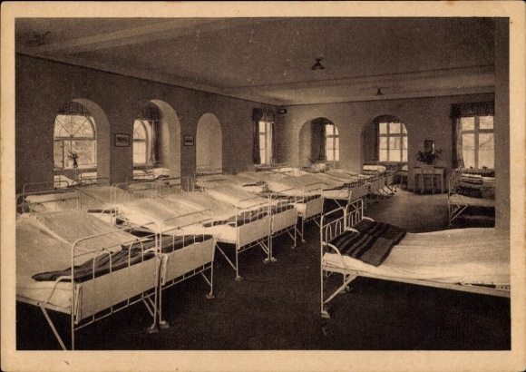Postcard Neuhof Ostseebad Heringsdorf on Usedom, Siemens Eleonorenheim, dormitory