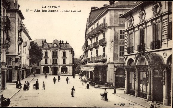 CPA Aix-les-Bains Savoie, Place Carnot