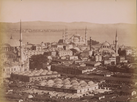 Photo Constantinople Istanbul Türkiye, Panorama, Mosques